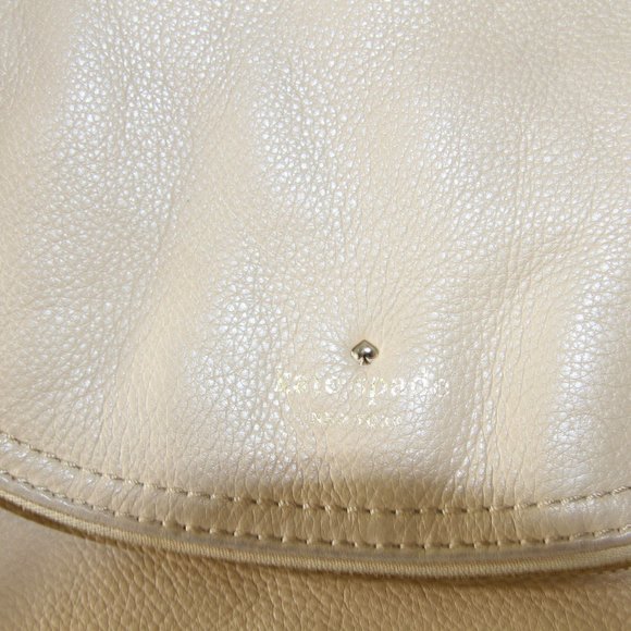Kate Spade tan leather slouchy shoulder bag purse - Picture 3 of 14
